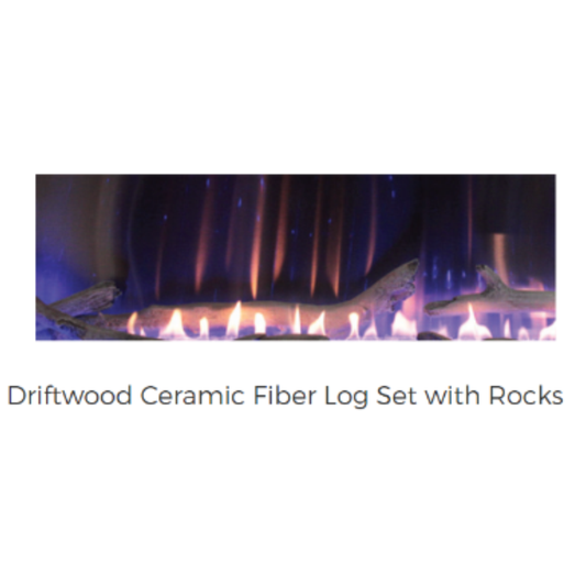 Empire Boulevard VF Driftwood Log Set and Stones - LS60DF