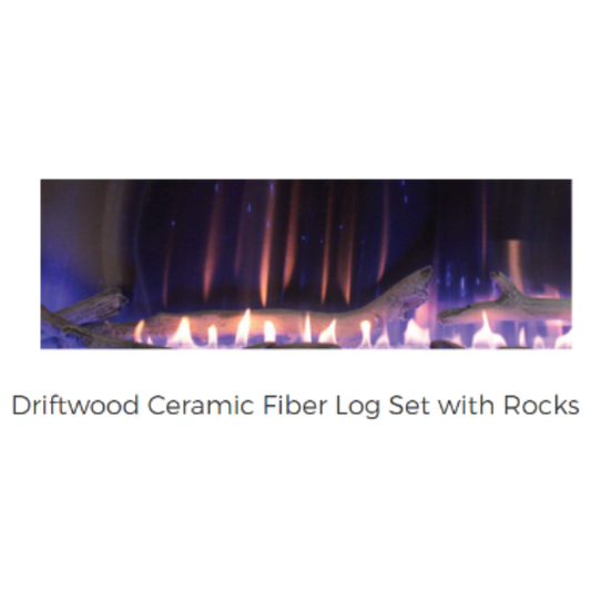 Empire Boulevard VF 72 Driftwood Log Set and Stones - LS72DF