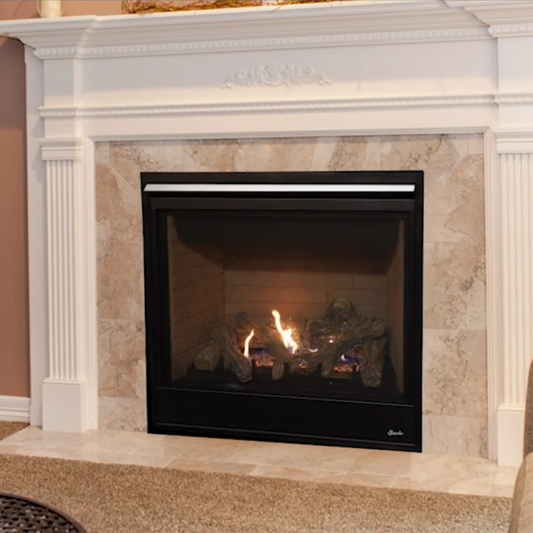 Superior 40 Inch Direct Vent Traditional Gas Fireplace | DRT3040