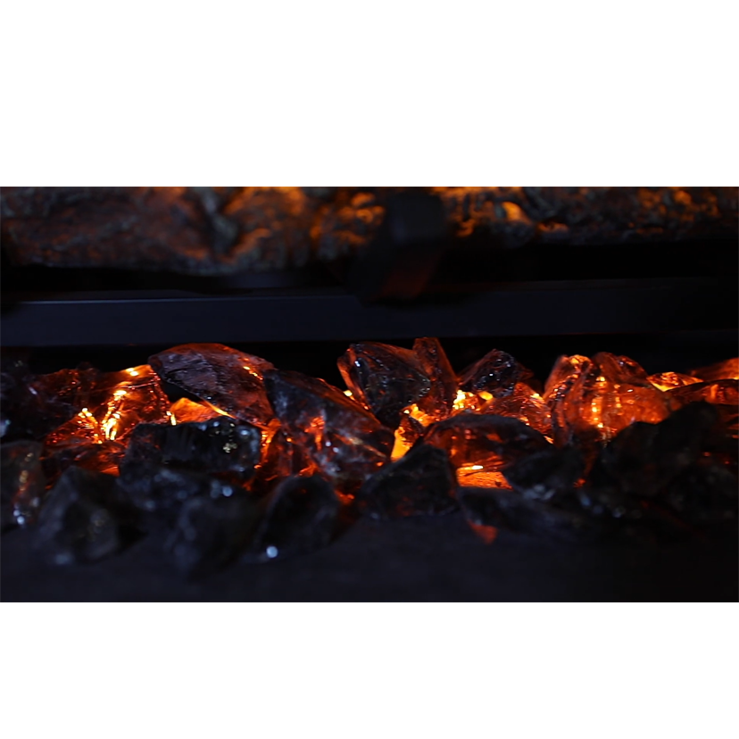 Modern Flames Charred Ember Glass - Smoke (Black - 5 Lbs) | CEG-SMOKE/5