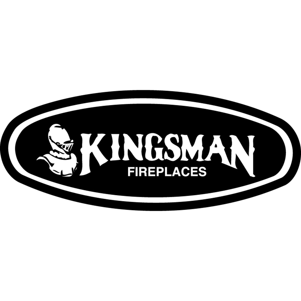 Kingsman Black Frame Solid Panel Side Stove Doors - F451SDSBL