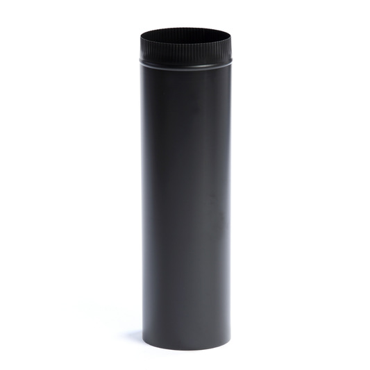 Kingsman 7 Inch x 24 Inch Black Vent Pipe Venting Component - FDV24P