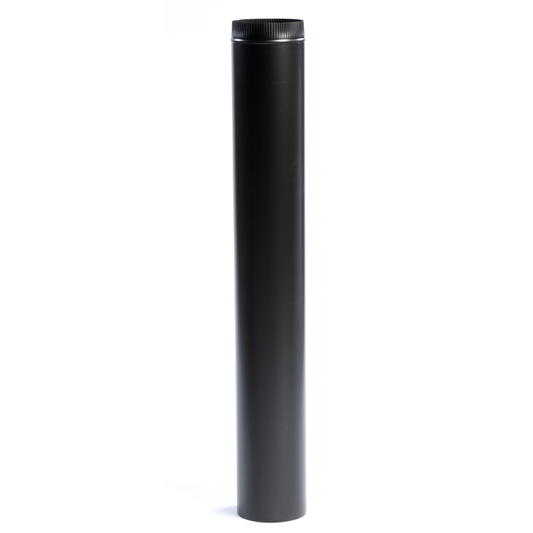 Kingsman 7 Inch x 48 Inch Black Vent Pipe - FDV48P