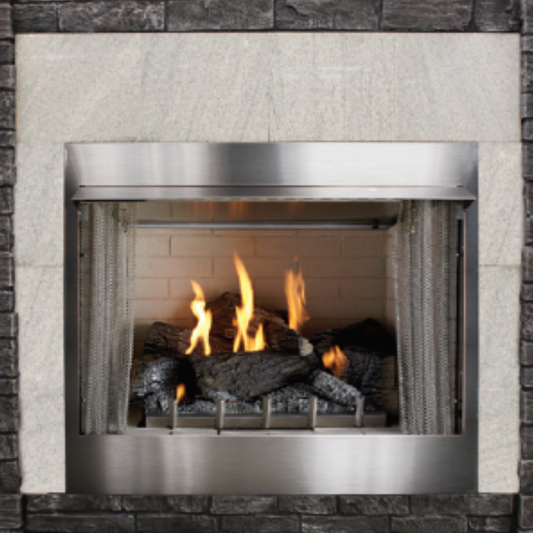 Empire Carol Rose Coastal Premium 36 Vent Free Outdoor Gas Firebox - OP36FB2MF
