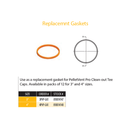 DuraVent Pellet Vent Pro 3 Inch Diameter Replacement Gasket - 3PVP-GA1
