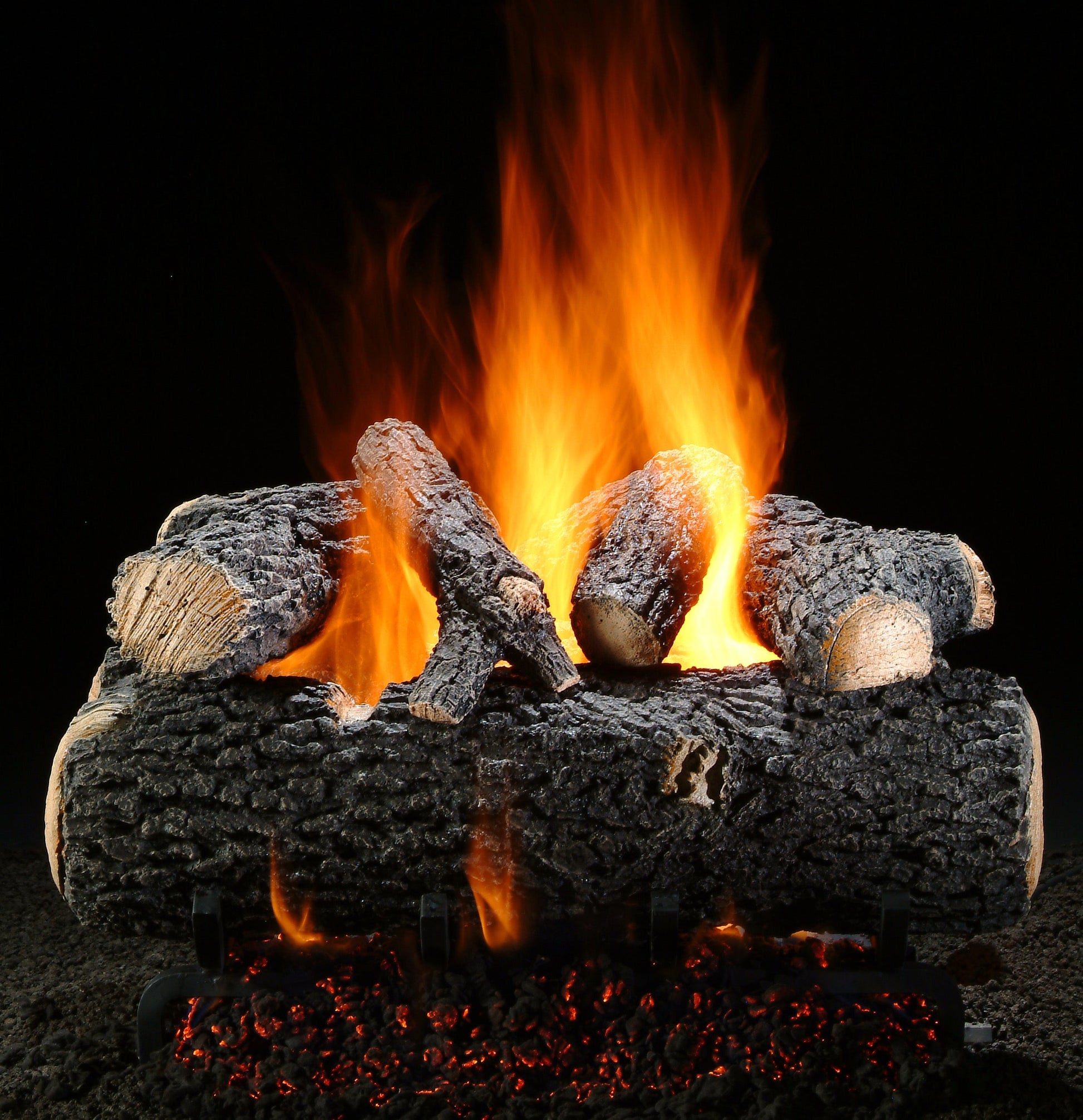 Hargrove 24 Inch Fresh Cut Series Vented Gas Log Set With Variable Flame Control - 24RNEB1F5