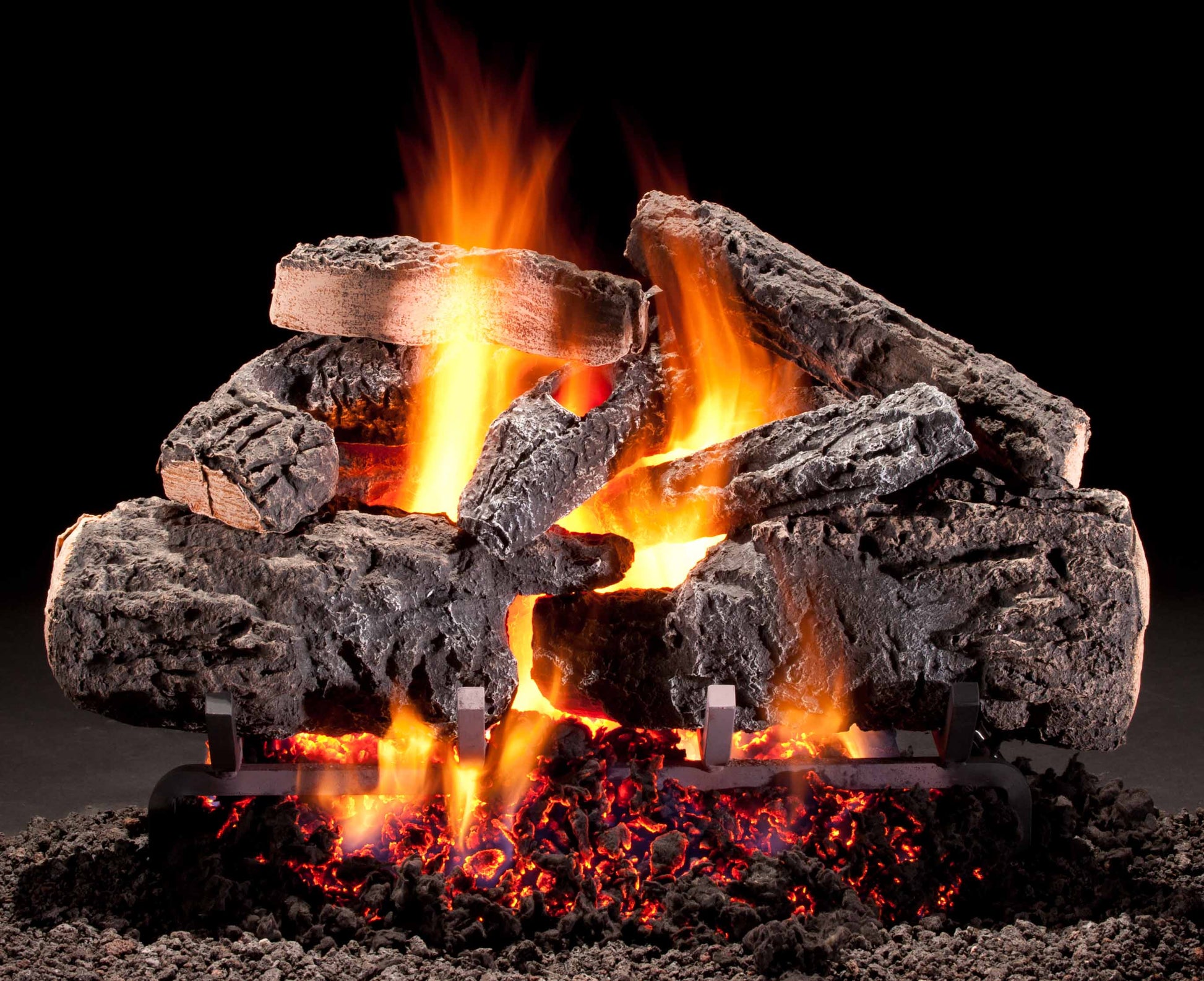 Hargrove 36 Inch Radiant Heat Series Vented Gas Log Set With Variable Flame Control - 36RNEB1F5