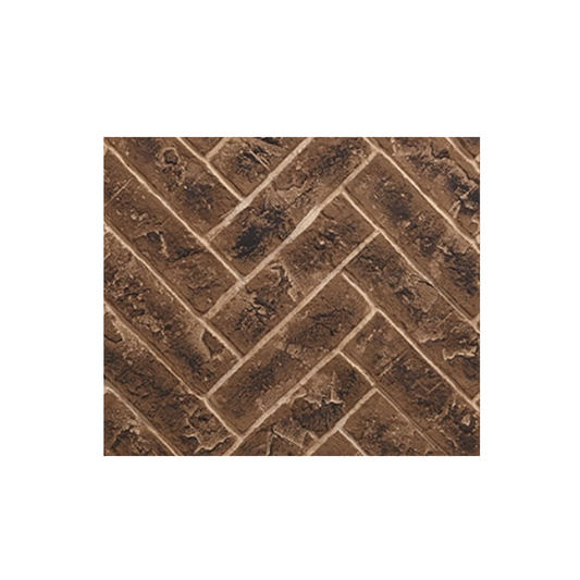 Majestic Tavern Brown Herringbone Panels - Marq36 | BRICKMQ36HB-B