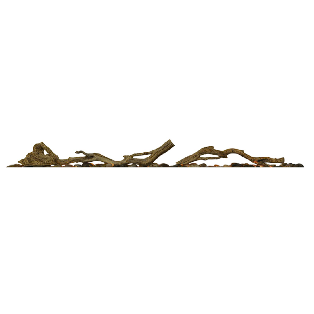 Dimplex Driftwood and River Rock Media Kit - LF34DWS-KIT