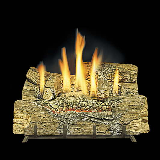 Kingsman 24 Inch Fiber Split Oak Log Set Media Kit - LOGF24