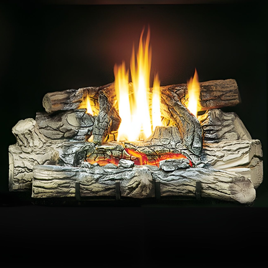 Kingsman 30 Inch Fiber Split Oak Log Set Media Kit - LOGF30