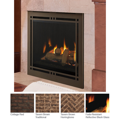 Majestic Meridian Platinum 36 Direct Vent Gas Fireplace | MERIDPLA36