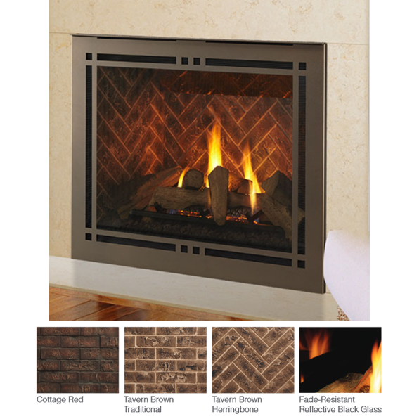 Majestic Meridian Platinum 42 Direct Vent Gas Fireplace | MERIDPLA42