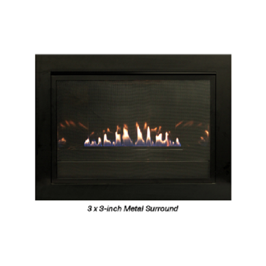 Empire Black 4-Sided Surround (34 W x 22-7/8 H x 1/8-in D) - DS20334BL