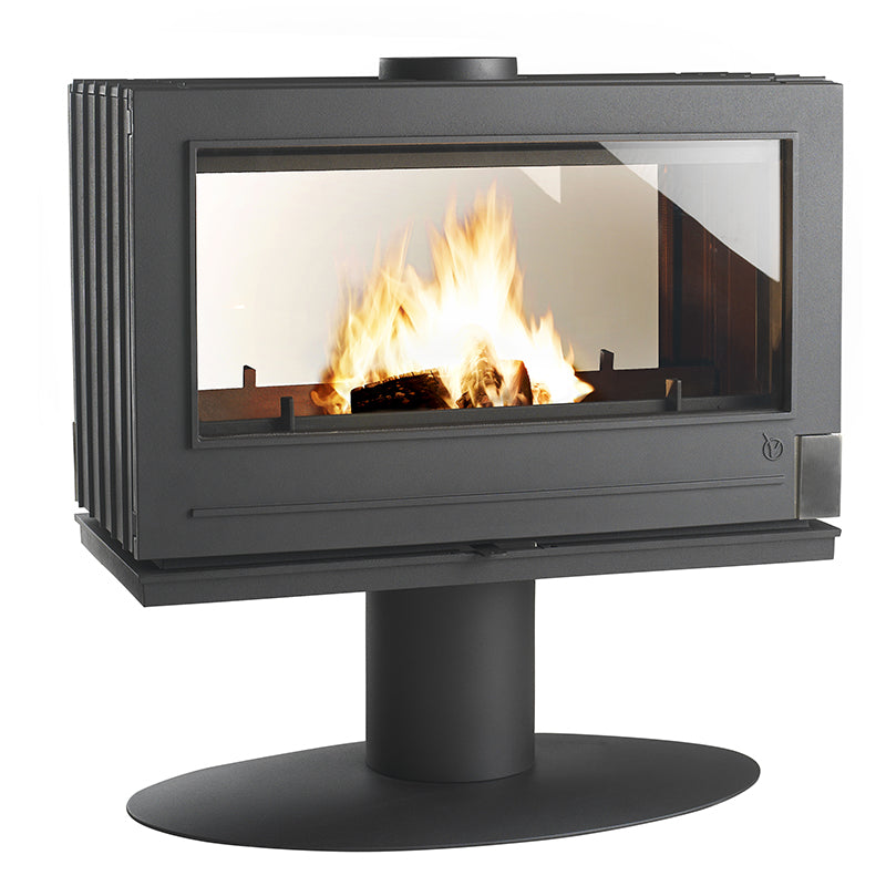 Invicta Nelson 35.75 Inch See-through Freestanding Wood Burning Stove | 6129-44 |