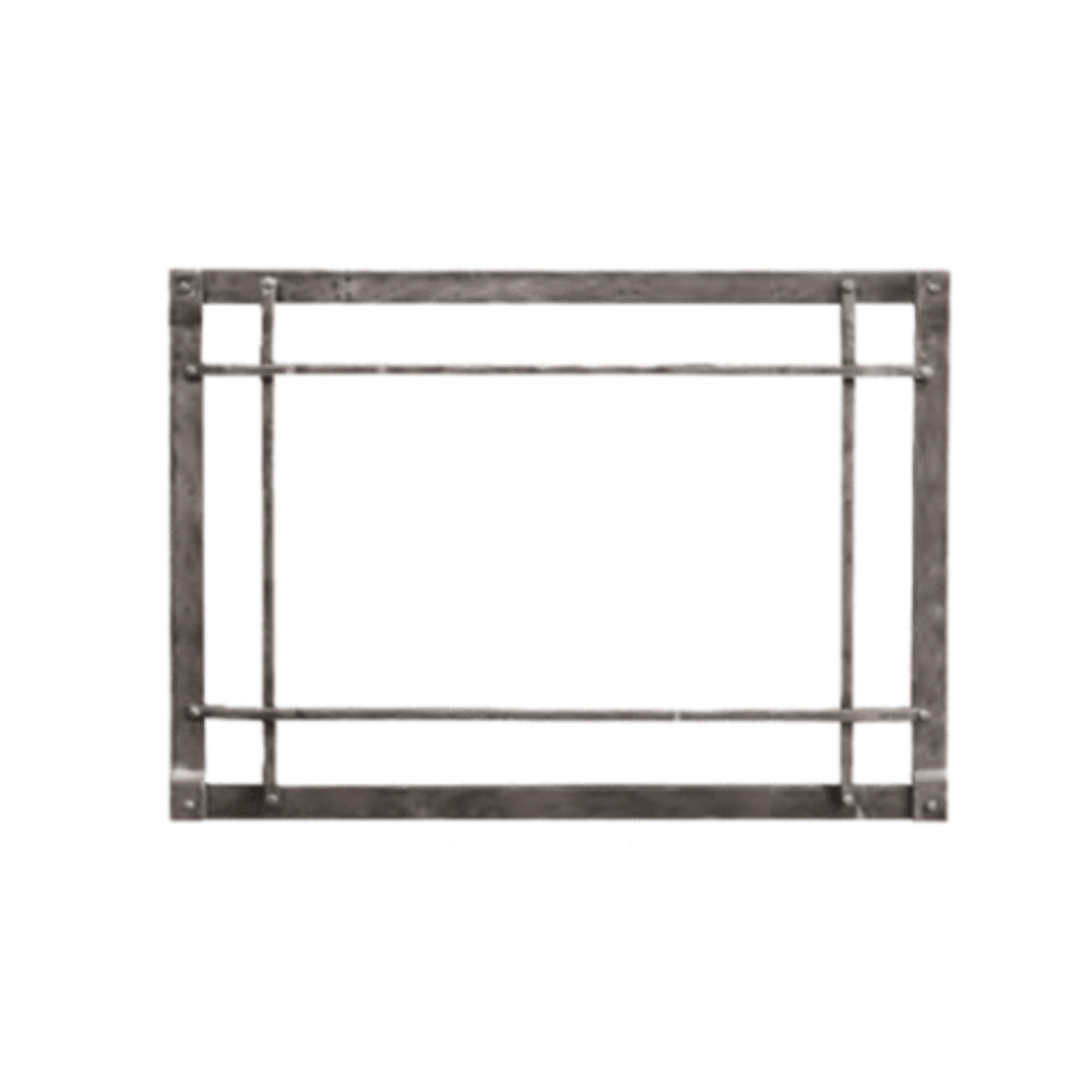 Empire Distress Pewter Forged Iron Rectangular Front Inset - DFF36CPD