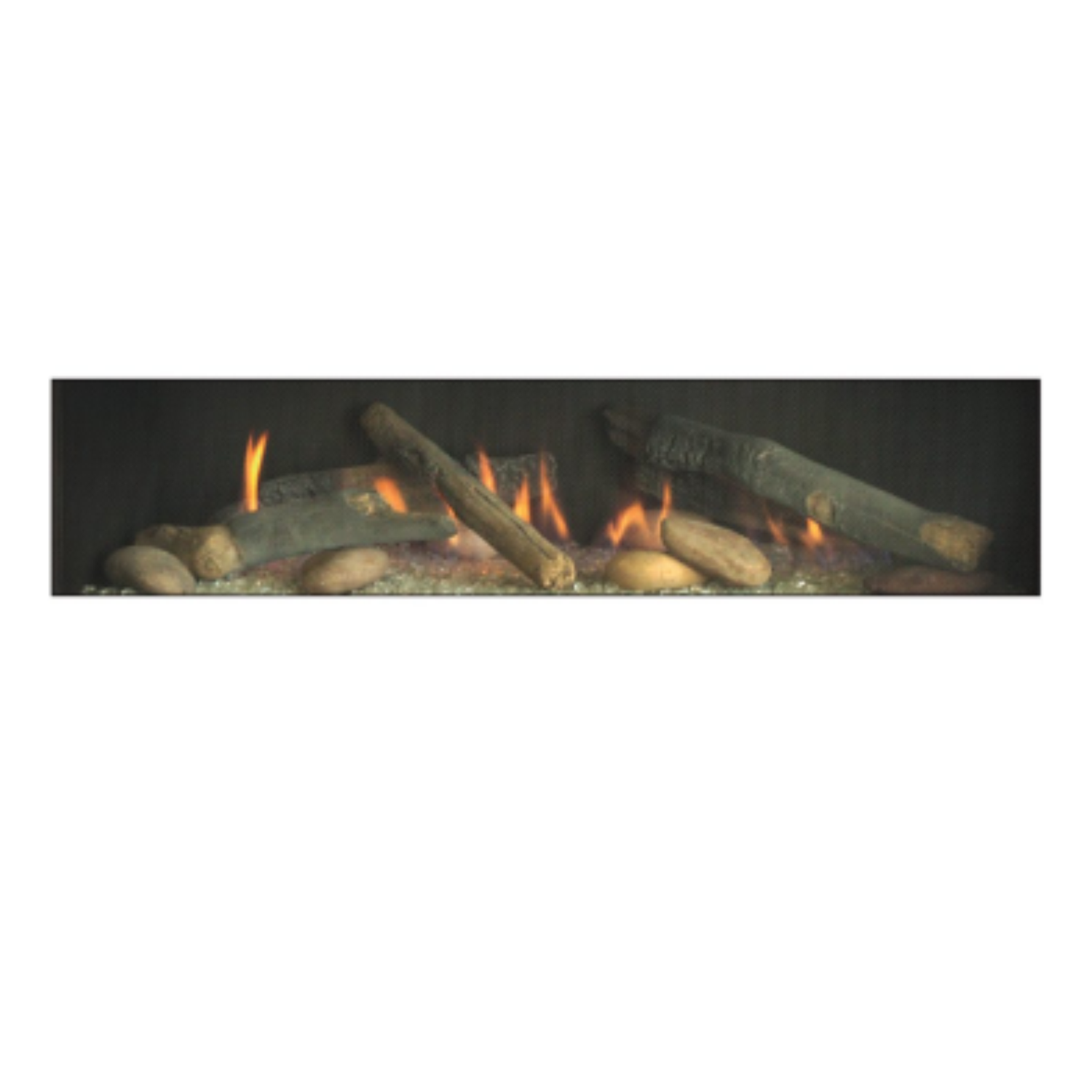Empire 7 Rustic Logs 11 Rocks and 5 SS Coils Log Set - LSM1THF
