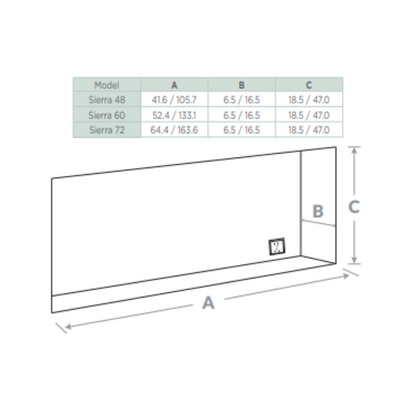 Dimplex Sierra 60 Linear Built-In Electric Fireplace - SIL60