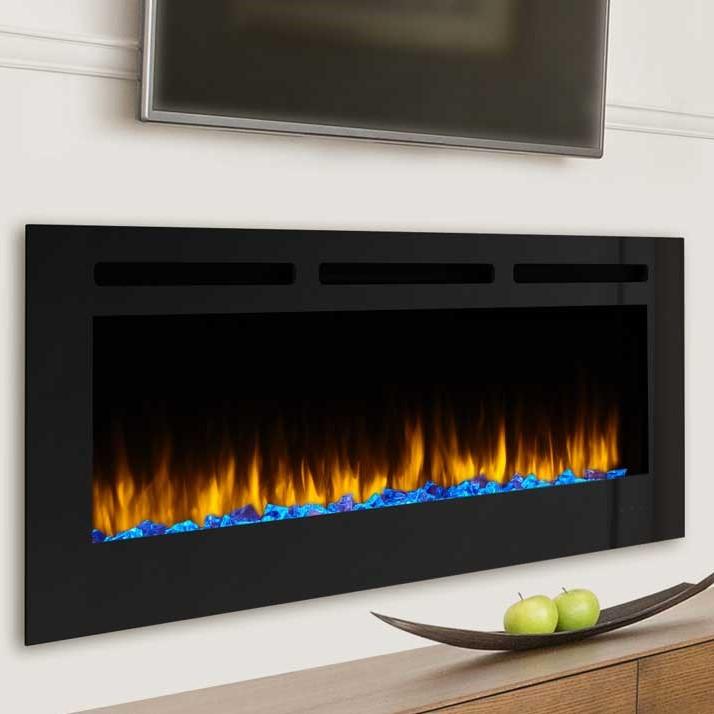 SimpliFire Allusion 48 Wall Mounted Electric Fireplace | SF-ALL48-BK