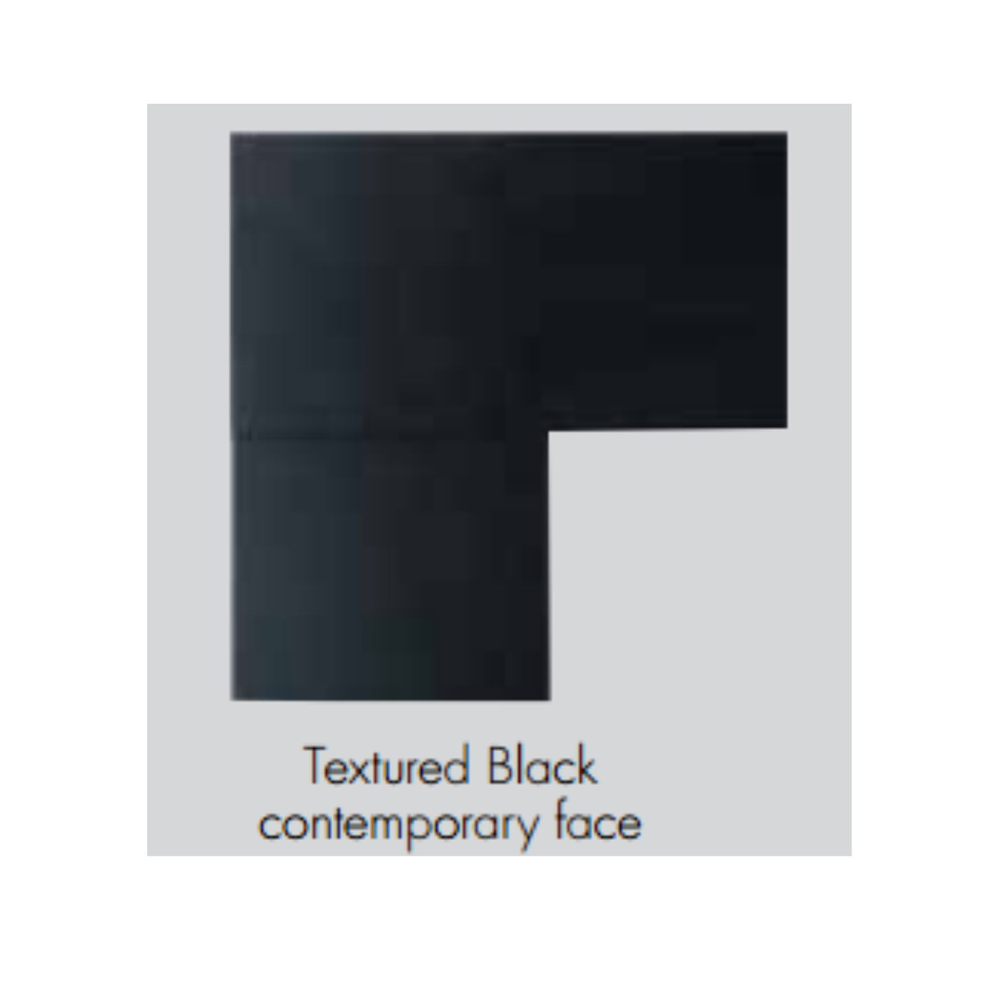 Monessen Artisan Wide Textured Black Contemporary Face - AVFL42WFBT-A