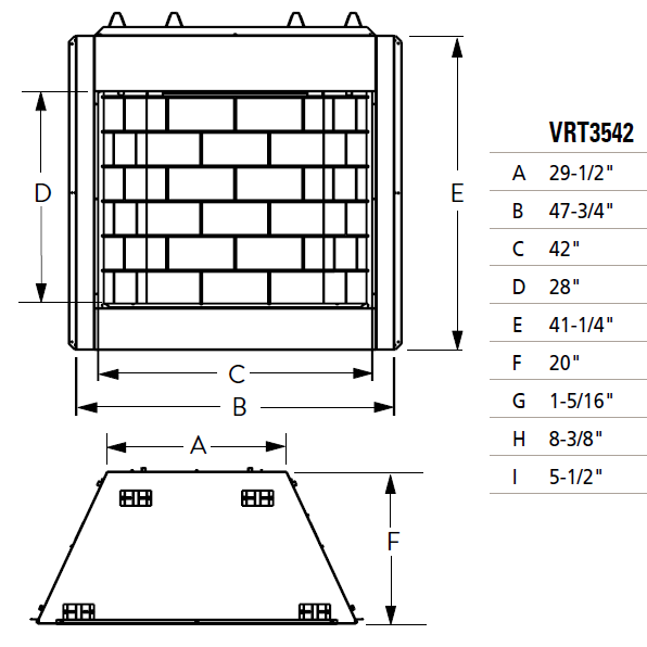 Superior 42 Inch Vent Free Circulating Gas Firebox | VRT3542 – North ...