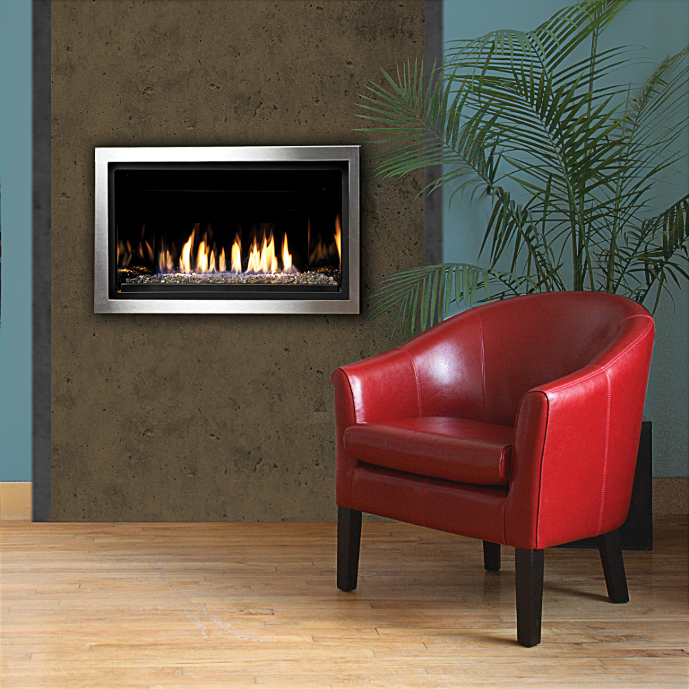 Kingsman ZCV 36 Linear Clean-Face Direct-Vent Gas Fireplace - ZCVRB3622
